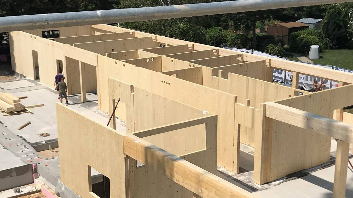 Holzbau-Architektur für Kindergärten in Wien