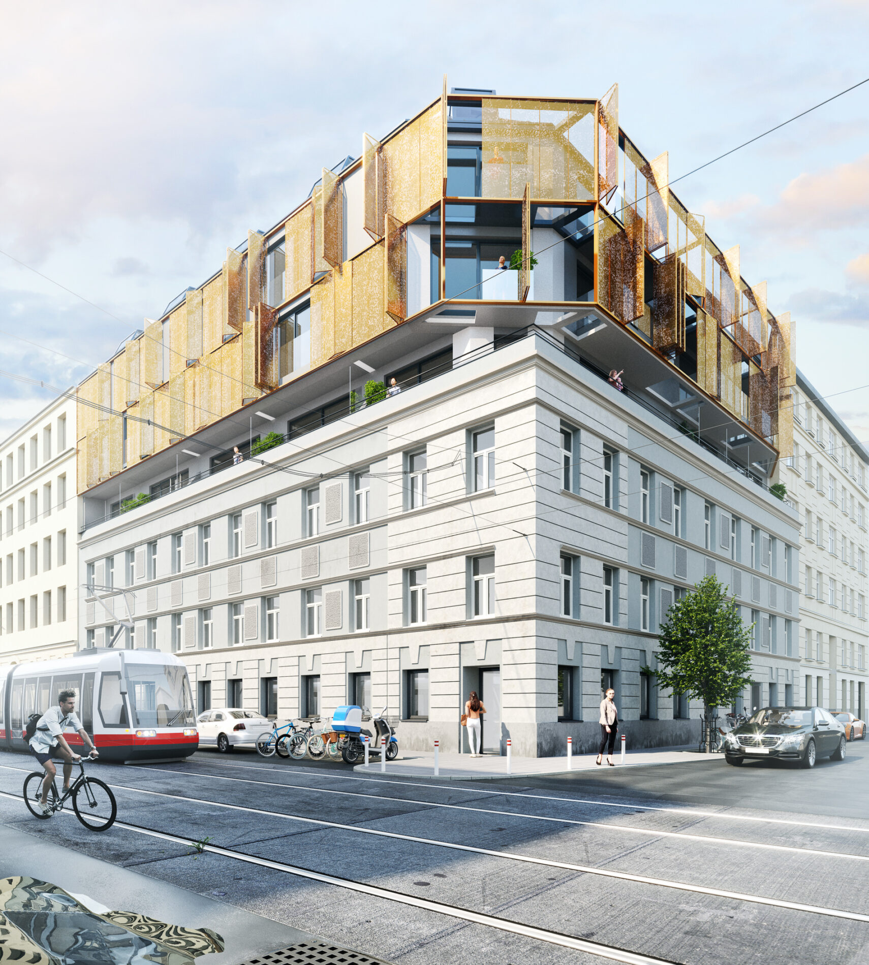 Holzbau Architekten Wien Dachgeschoss Altbau