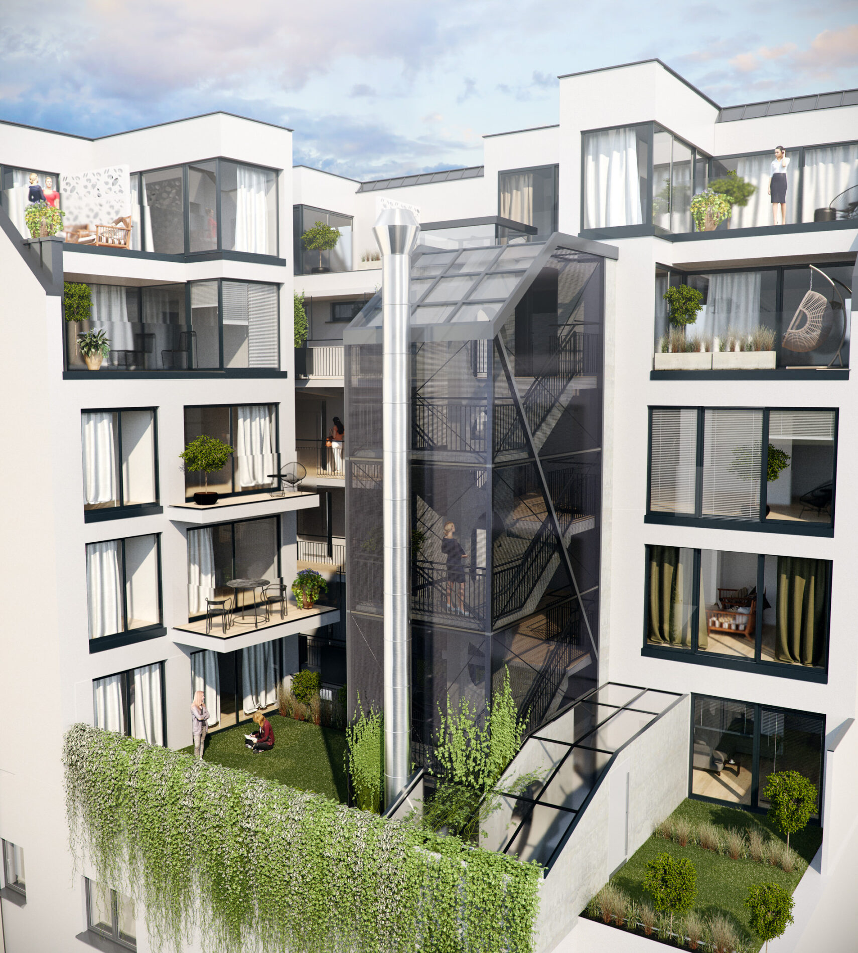 Holzbau Architekten Wien Dachgeschoss Altbau