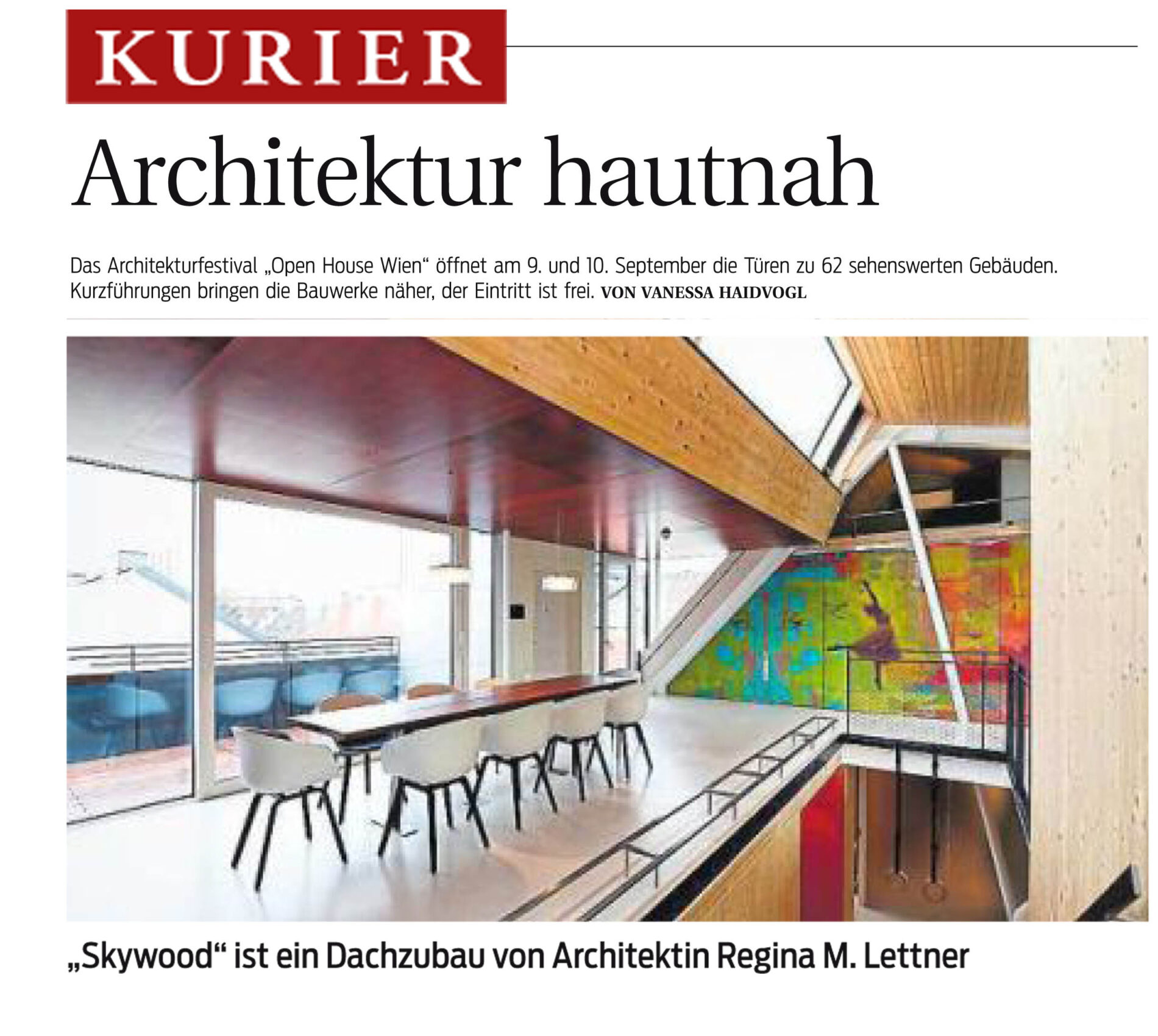 kurier architektur hautnah